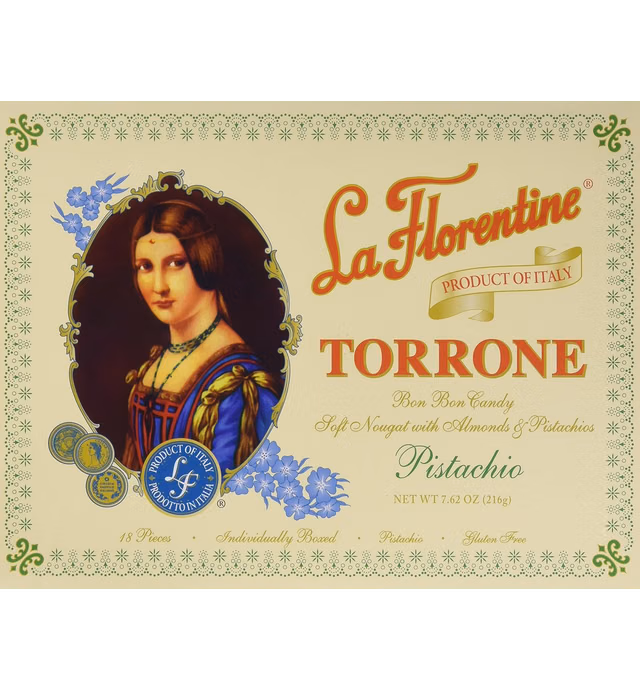 La Florentine Pistachio Torrone, 7.62 Ounce