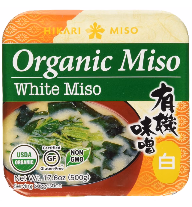 Hikari Organic Miso Paste, White, 17.6 oz