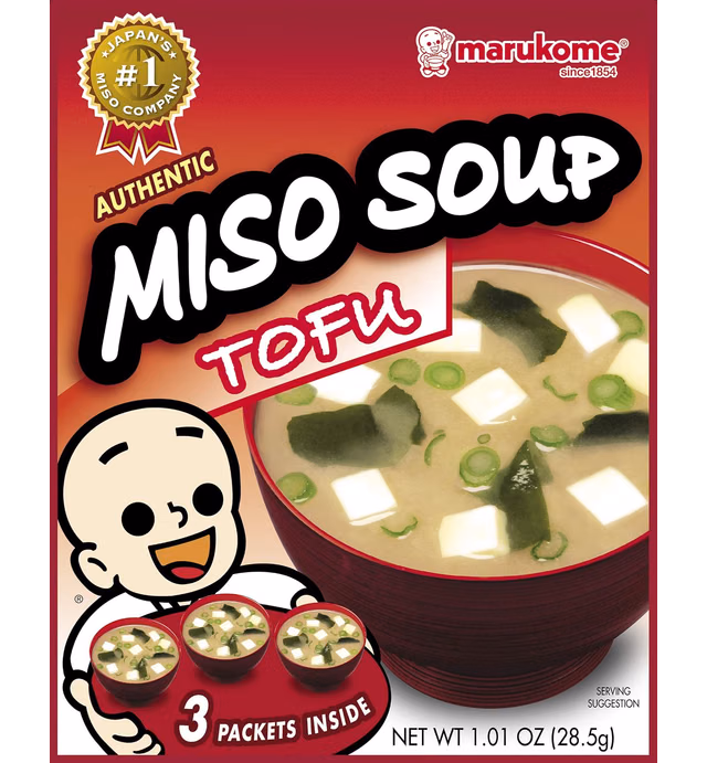 Marukome Miso Instant Tofu, 1.01 Ounce(Pack of 12)