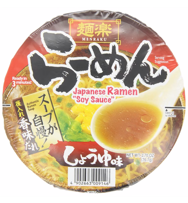 Menraku Shoyu Ramen, 2.7-Ounce (Pack of 12)