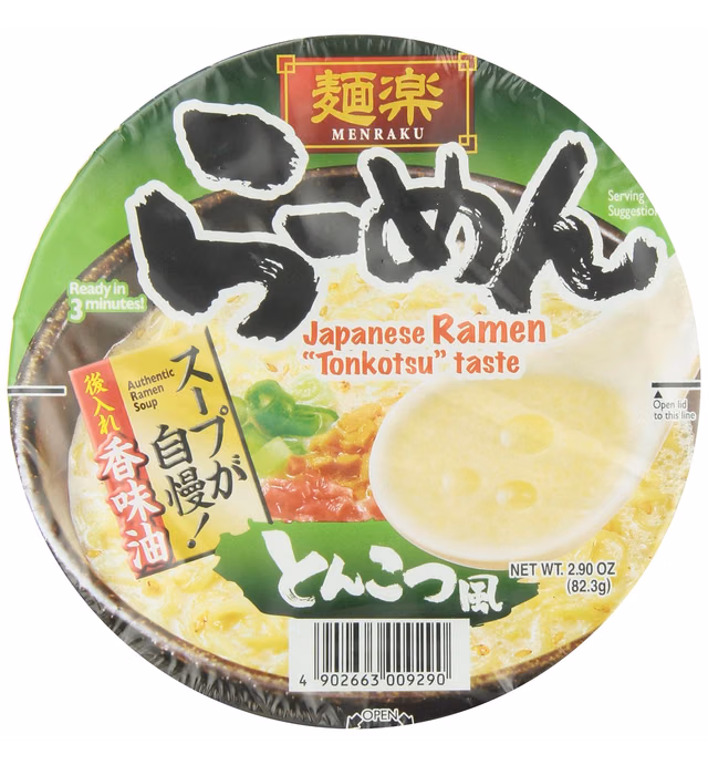 Menraku Tonkotsu Ramen, 2.9 Ounce (Pack of 12)