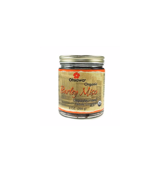 Ohsawa Yamaki Organic unpasteurized 2-Years Barley Miso - Macrobiotic, Vegan and Kosher - 9 oz