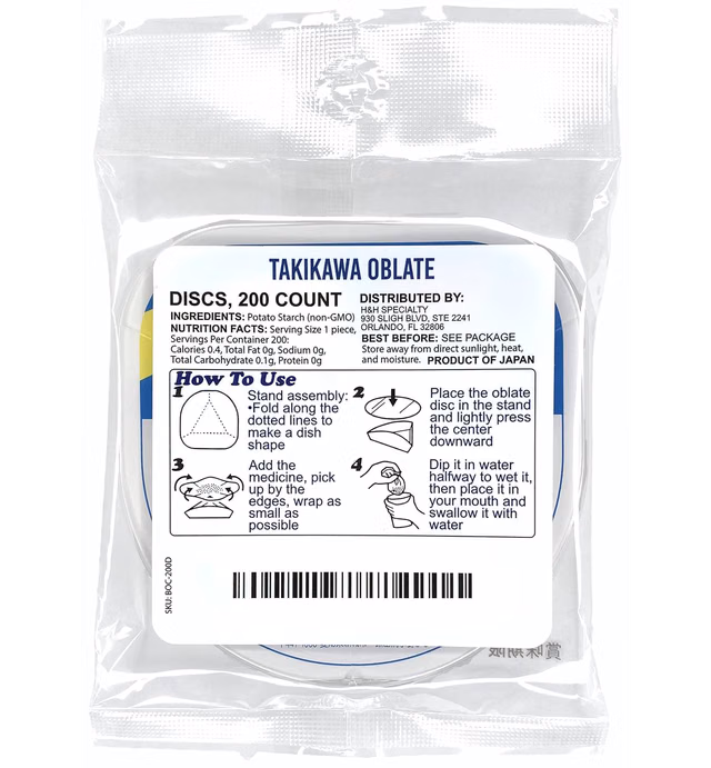Oblate Disc (Wafer - Disc Type) [w/English instructions] 200 pcs