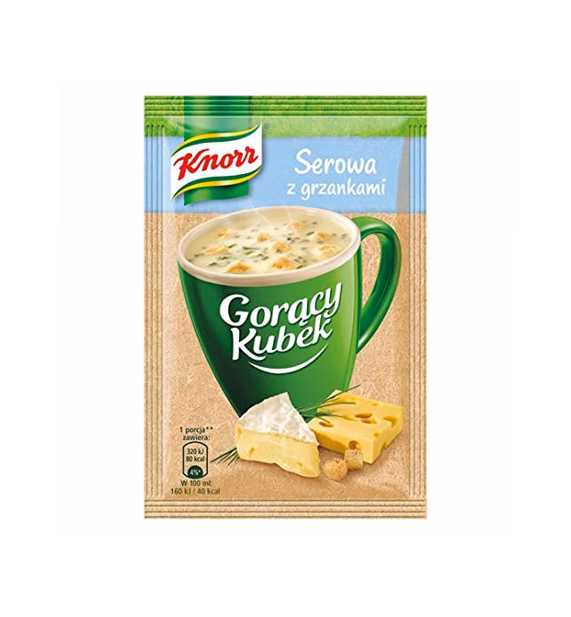 Knorr Goracy Kubek Serowa Z Grzankami Cheese Soup with Croutons Mix (3-Pack)