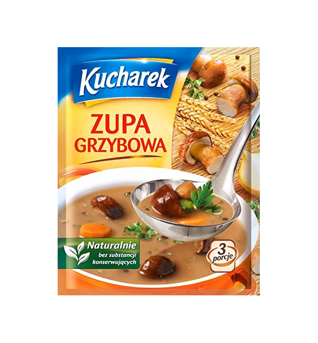 Kucharek Zupa Grzybowa Mushroom Soup 42g Bag (5-Pack)