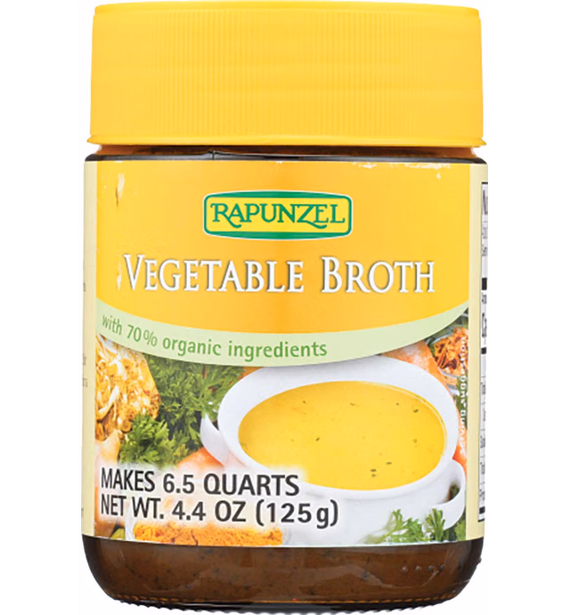 Rapunzel Pure Organic Vegetable Soup Broth, 4.41-Ounce (Pack of 6)