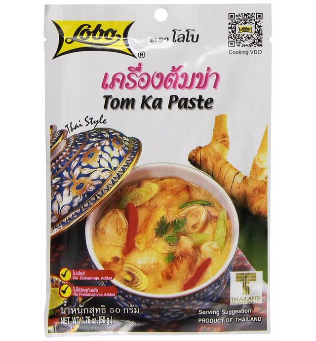 Lobo Thai Envelope Spicy Coconut Chicken Soup, Tom Ka, 1.76 Ounce (Pack of 5)
