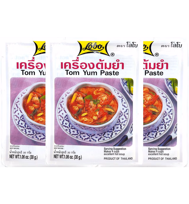 Lobo Tom Yum Paste 1.06 Oz (Pack of 3)