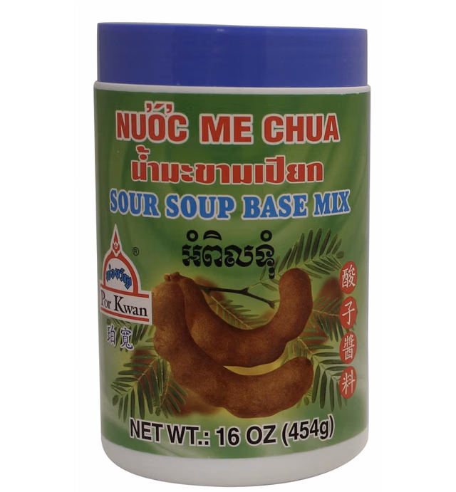 Por Kwan Sour Soup Base Mix (Tamarind Concentrate) 16z.
