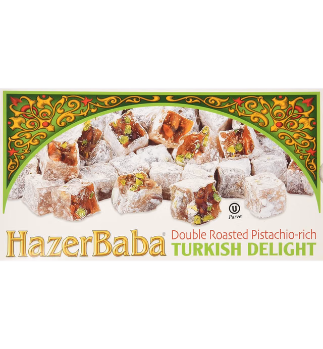 Hazer Baba Turkish Delight Double Roasted Pistachio-rich 350 g (12.25 oz) by Hazer Baba Turkish Delight
