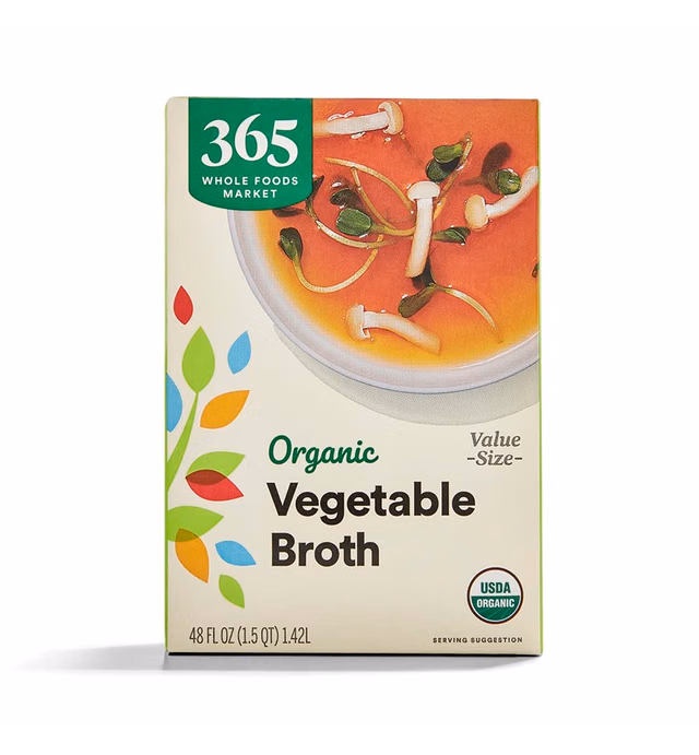 365 by Whole Foods Market, Organic Vegetable Broth, 48 Fl Oz