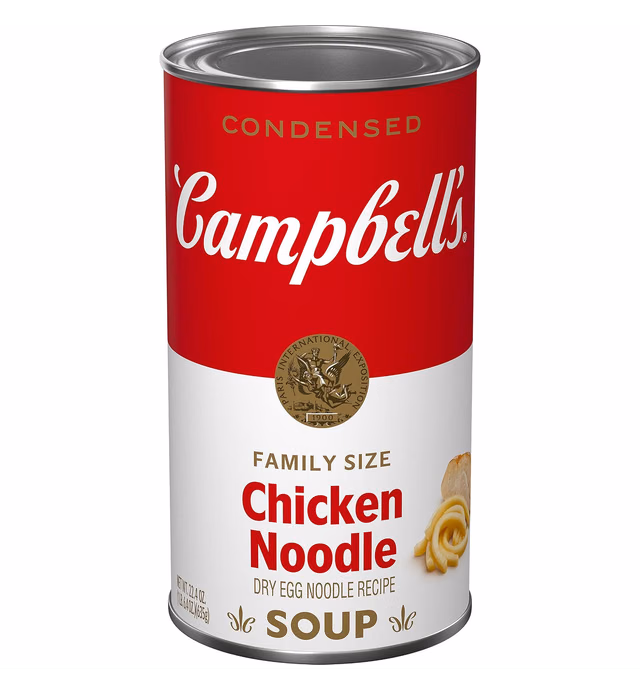 Campbell's Condensed Family Size Chicken Noodle Soup, 22.4 oz. Can
