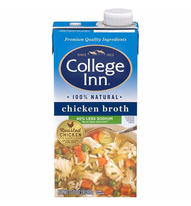 College Inn Light & Fat Free Broth 2 Pound Chicken 32 Ounce