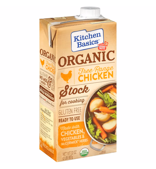 Kitchen Basics Organic Free Range Chicken Stock, 32 fl oz