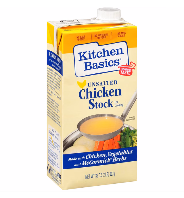 Kitchen Basics Unsalted Chicken Stock, 32 fl oz