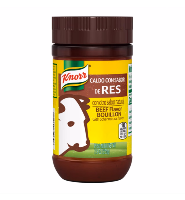 Knorr Beef Flavor Bouillon For Sauces, Soups and Stews Granulated Fat and Cholesterol Free 7.9 oz(Pack of 1)