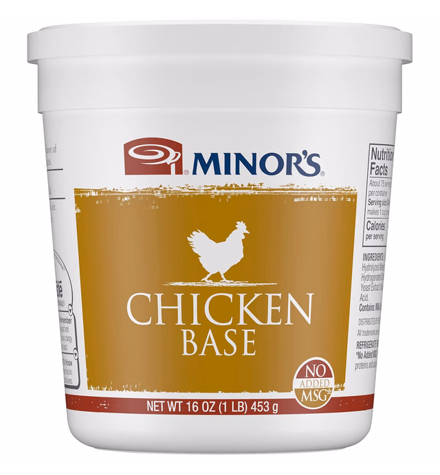 Minor's Chicken Base and Stock, Great for Soups and Sauces, 0 Grams Trans Fat, Poultry Flavor, 16 oz