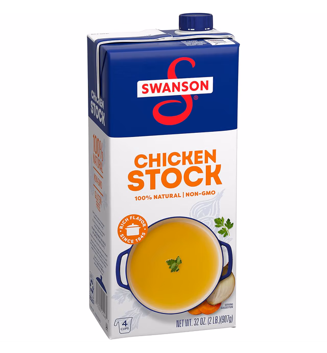 Swanson 100% Natural, Gluten-Free Chicken Stock, 32 Oz Carton
